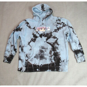 Hunter X Hunter Hoodie Mens Sz XL Blue Tie Dye Anime Sweatshirt Pullover Cartoon